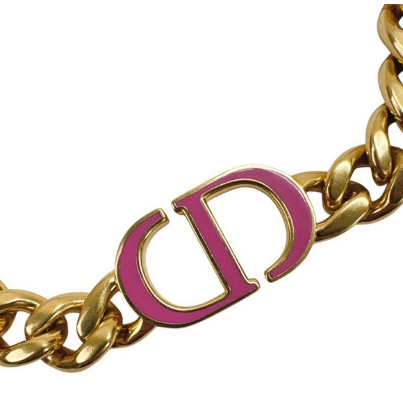 Dior 30 MONTAIGNE Pink Gold Necklace Choker - Picture 6 of 11